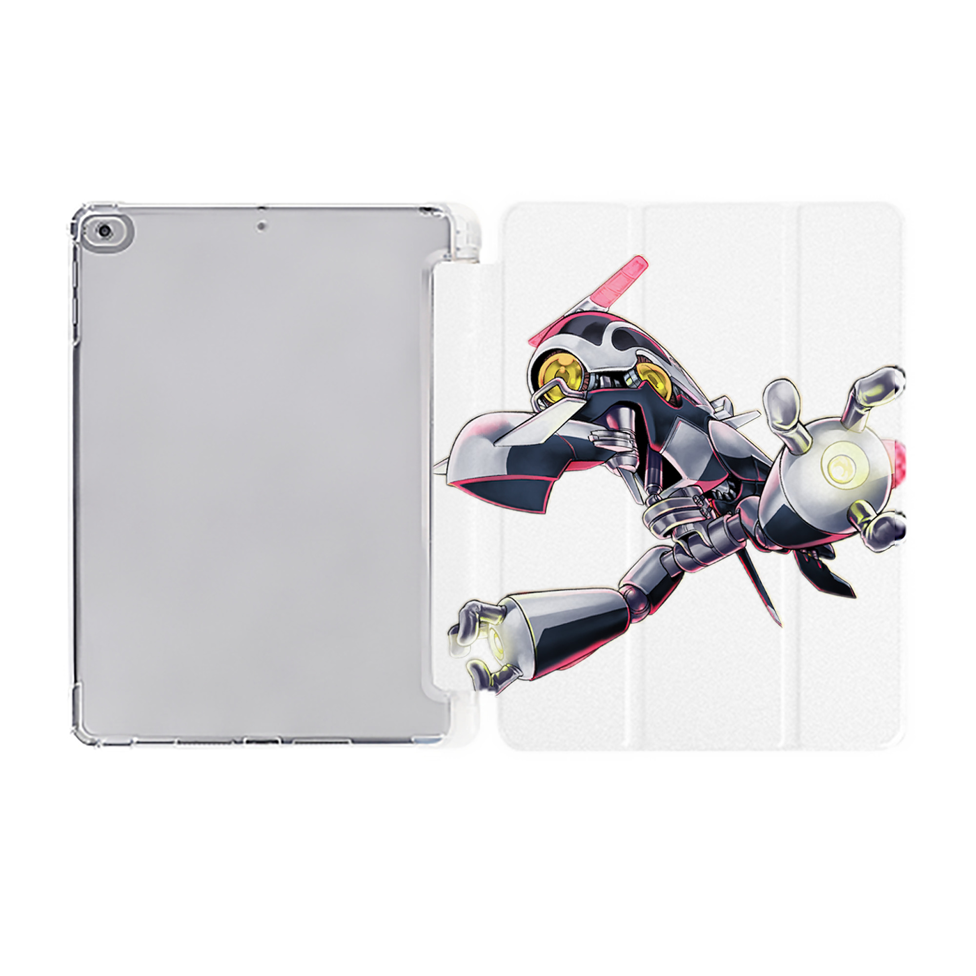 （画像用） 遊☆戯☆王 Yu-Gi-Oh! IPad ケース ペン収納付き 三つ折りスタンド PUレザー×シリコン 対応機種9.5/10.5/10.9インチ